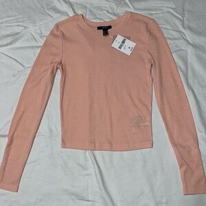 Light Pink Ribbed Long Sleeve Shirt NWT!